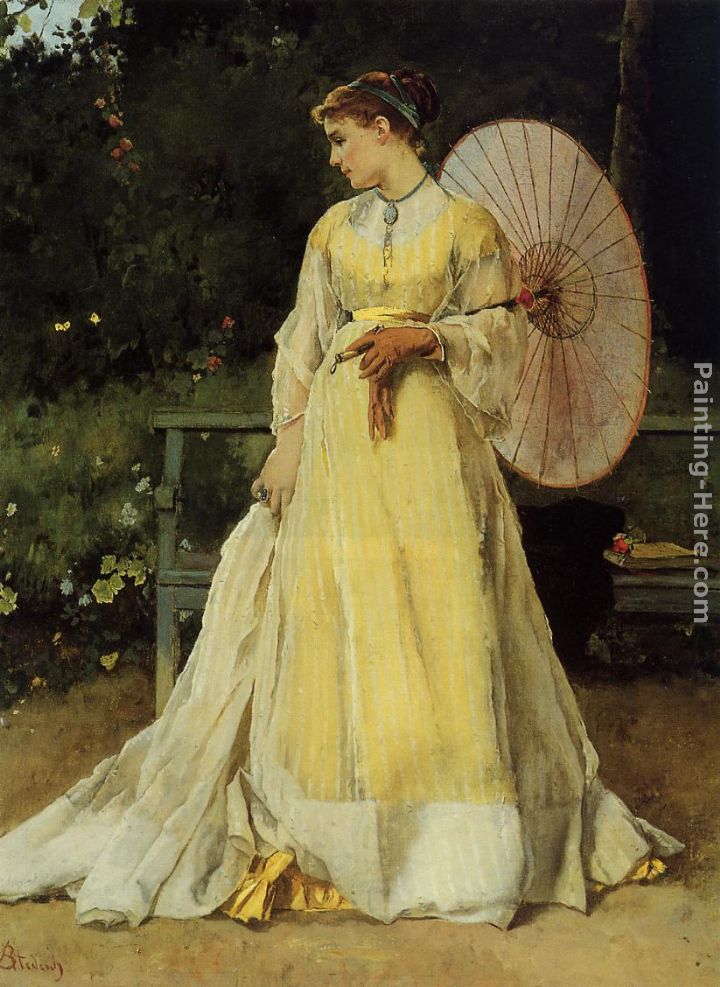 In the Country painting - Alfred Stevens In the Country art painting